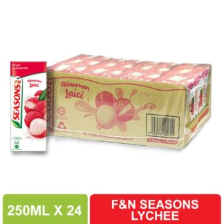 F&N SEASONS LYCHEE 250ML X 24 (TETRA PACK 1 CARTON)