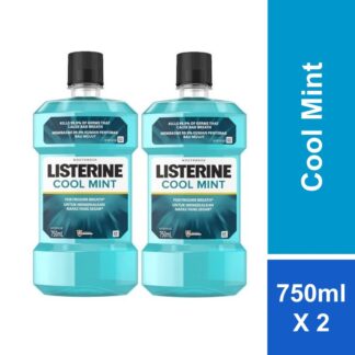 Listerine Cool Mint Mouthwash Twin Pack 750ml