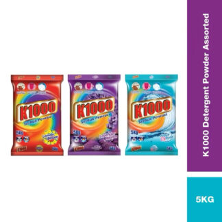 K1000 Detergent Powder (5kg) Lavender/ Aqua Rose/ Lemon (Smell depending on Stock)